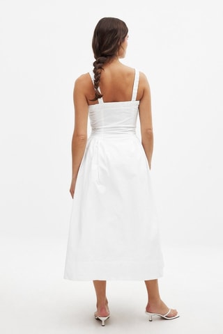 Vestido midi - Blanco