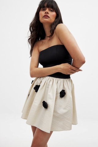 Vestido bustier - Negro
