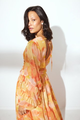 Vestido largo - Naranja