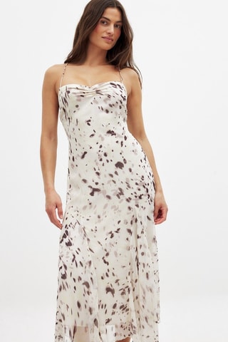 Vestido midi - Blanco