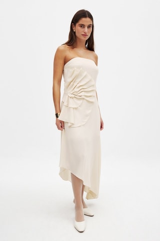 Robe bustier - Ecru
