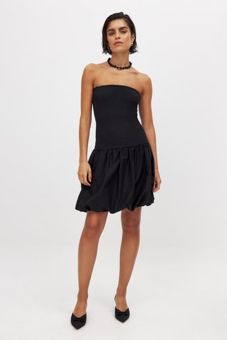 Vestido bustier - Negro