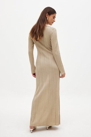 Vestido recto - Beige claro