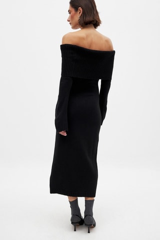 Vestido midi - Negro