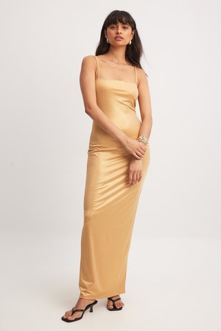 Vestido largo - Dorado