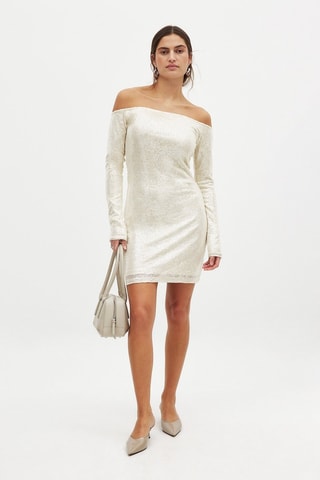 Vestido recto - Blanco