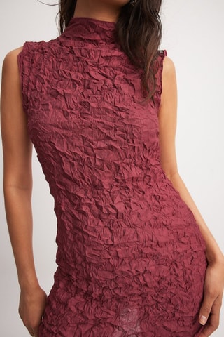 Vestido recto - Burdeos