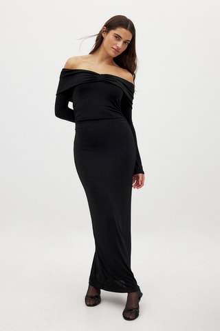 Vestido largo - Negro