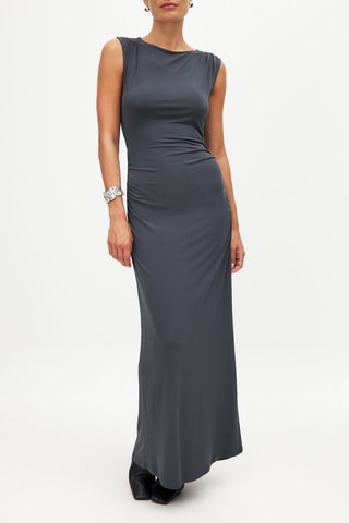 Vestido largo - Gris