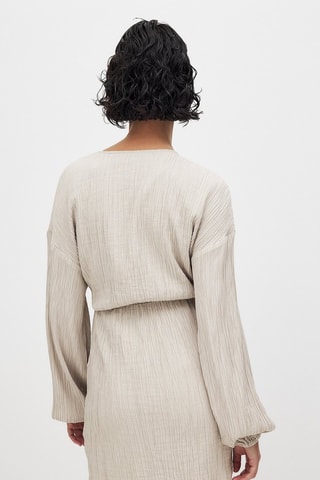 Robe portefeuille - Beige