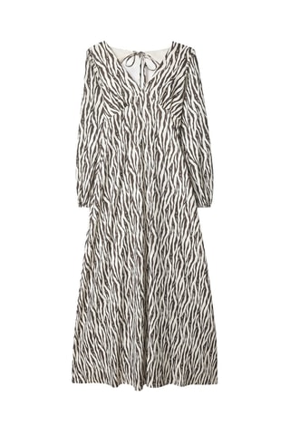 Vestido largo - Blanco y negro