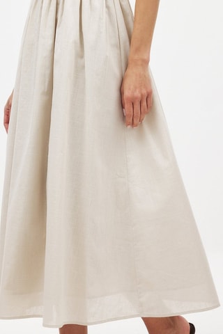 Vestido midi - Beige