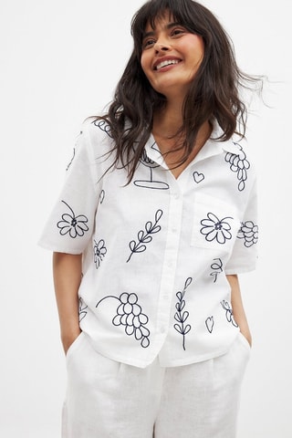 Chemisier regular - Blanc