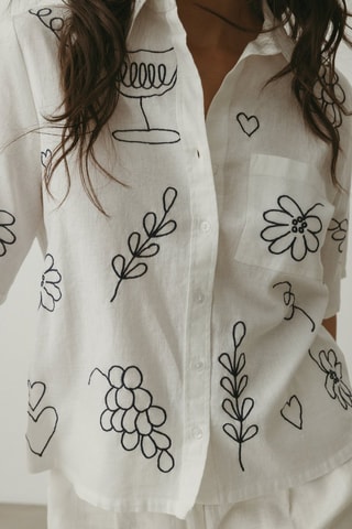Chemisier regular - Blanc
