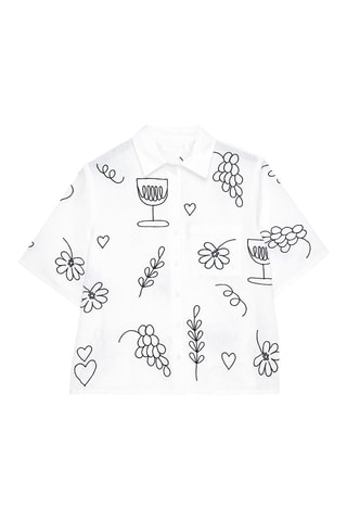 Chemisier regular - Blanc
