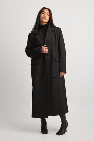 Gabardina regular fit - Negro