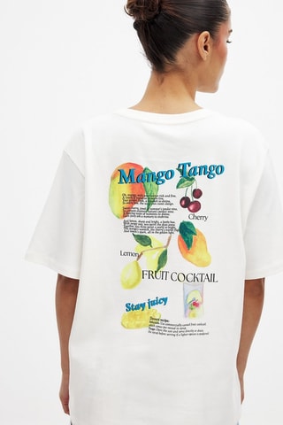 Camiseta oversize - Blanco
