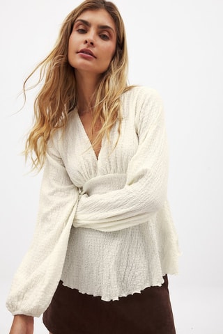 Blusa relaxed fit - Blanco