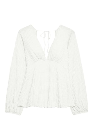 Blusa relaxed fit - Blanco
