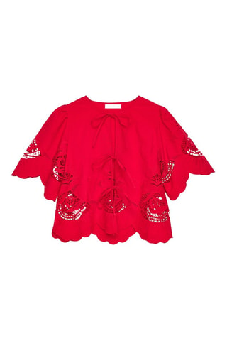 Chemisier regular - Rouge