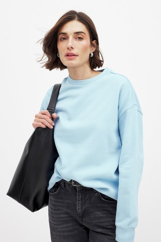 Sudadera oversize - Azul claro