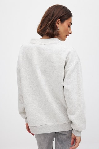 Sudadera - Gris claro jaspeado
