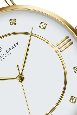 Reloj de cuarzo de acero - Plateado y dorado - Frederic Graff