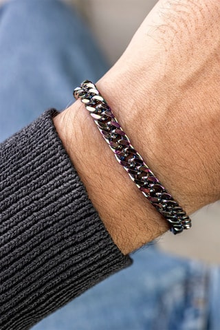 Pulsera - Chapada en ion plateado