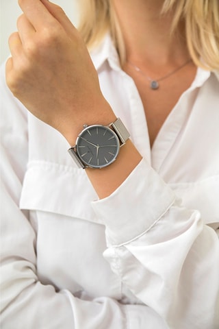 Reloj de cuarzo de acero - Plateado y gris - Frederic Graff