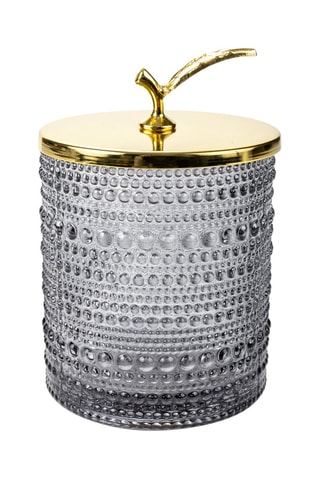 Tarro para joyas Athens - Gris y dorado - Somm
