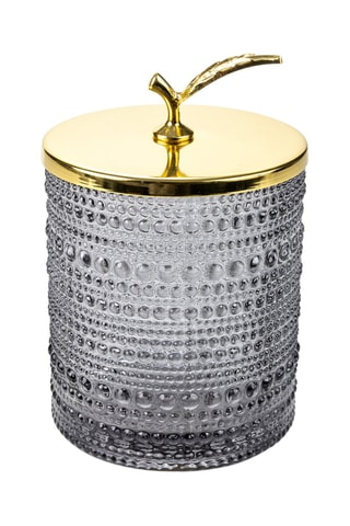 Tarro para joyas Athens - Gris y dorado - Somm