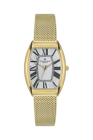 Reloj de cuarzo de acero - Dorado - Frederic Graff