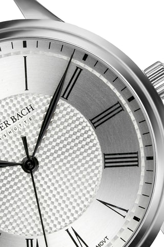 Reloj de cuarzo de acero Plateado