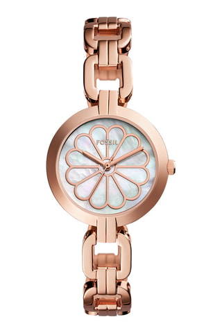 Montre à quartz en acier - Doré rose