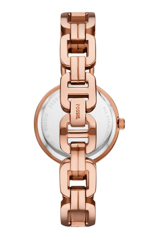 Montre à quartz en acier - Doré rose