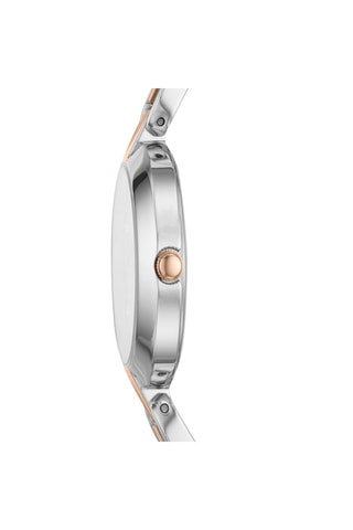 Montre à quartz en acier Kerrigan - Argenté et doré rose