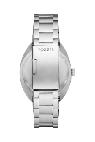 Montre à quartz en acier - Argenté et noir