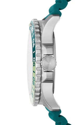 Montre à quartz en silicone - Turquoise et vert clair