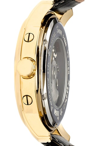 Orologio automatico in pelle Kahn - Nero e dorato