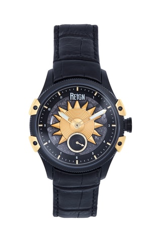 Orologio automatico in pelle - Nero e dorato