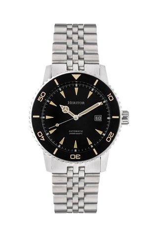Orologio automatico in acciaio - Argentato e nero