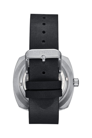 Orologio automatico in pelle - Nero e argentato