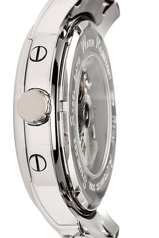 Orologio automatico in acciaio Kahn Argentato e nero