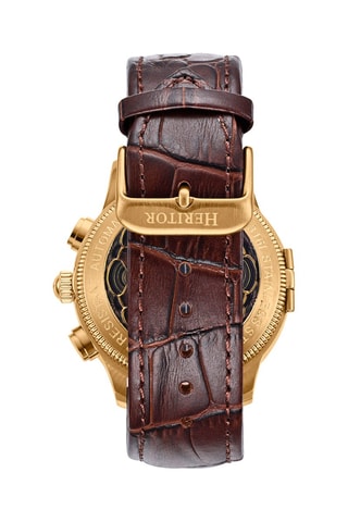 Orologio automatico in pelle Apostle -  Marrone e dorato