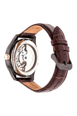 Orologio automatico in pelle Sebastian - Cronografo - Marrone e nero