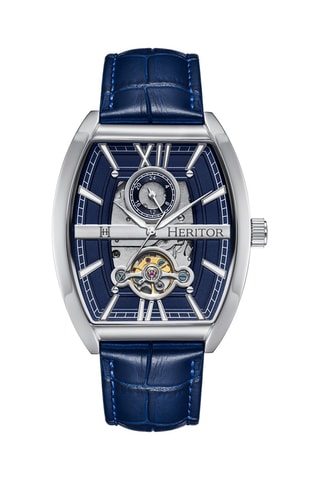 Orologio automatico in pelle Masterson - Heritor Automatic - Blu