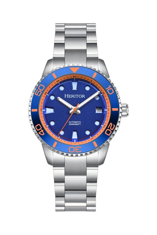 Orologio automatico in acciaio - Argentato e blu