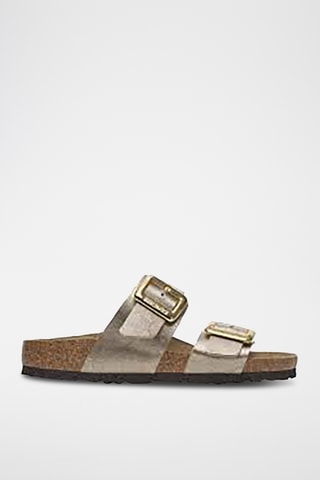 Sandalias Sydney Luxe Buckle - Beige