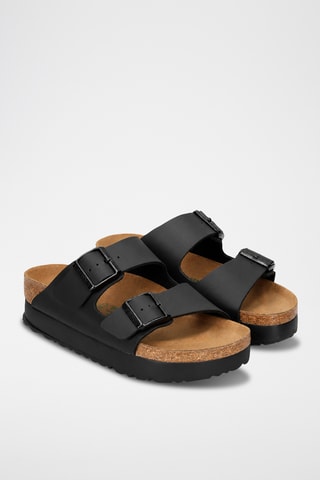 Mules com plataforma Arizona - Preto