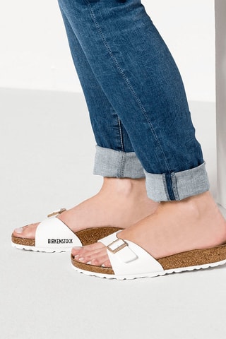 Mules Madrid Branco - Normal - Branco e dourado